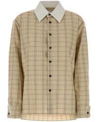 Bottega Veneta - Embroidered Wool Shirt - Lyst