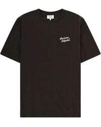 Maison Kitsuné - Maison Kitsuné T-Shirt Con Logo - Lyst
