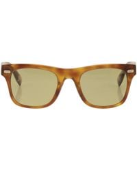 Brunello Cucinelli - Rectangular Acetate Sunglasses With Crystal Lenses - Lyst