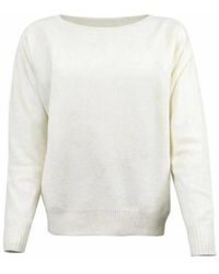 D.exterior - Off- Relaxed Fit Round Neck Sweater - Lyst
