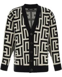 Balmain - Monogram Macro Cardigan - Lyst
