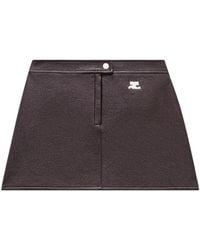 Courreges - Courregès Re-Edition Vinyl Mini Skirt - Lyst