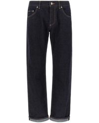 Dolce & Gabbana - Dolce & Gabbana Dg Embroidery Jeans - Lyst