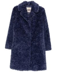 Herno - Faux-Fur Lapel-Collar Coat - Lyst