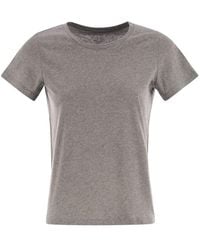 Majestic - Crew-Neck Short-Sleeved Cotton T-Shirt - Lyst