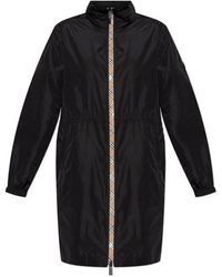 Burberry - Vintage Check Trim Parka Coat - Lyst
