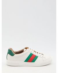 Gucci - Classic Ace Sneaker With Web Detail - Lyst