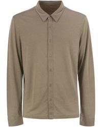 Majestic - Linen Long-Sleeved Shirt - Lyst