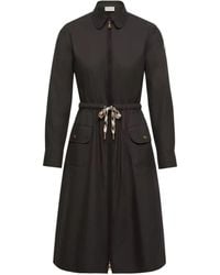 Moncler - Cotton Blend Knee-Length Dress - Lyst