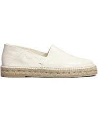 Ami Paris - Beig Leather Espadrilles - Lyst