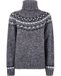 P.A.R.O.S.H. - Fair-Isle Pattern Sweater - Lyst