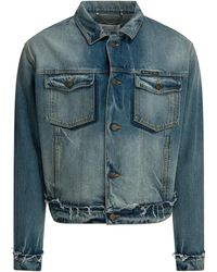 Maison Margiela - Worn Denim Efect Jacket - Lyst