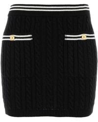 Alessandra Rich - Cotton Mini Skirt - Lyst