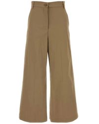 Weekend by Maxmara - Wide Pants Hazelnut Round Pants - Lyst