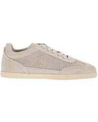 Kiton - Perforated Calfskin Sneakers - Lyst