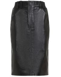 Saint Laurent - Midi Skirt - Lyst