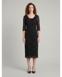 SUTTON NEW YORK - Lace Midi Sheath Dress - Lyst