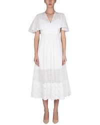 Anna Molinari - Embroidered Dress - Lyst