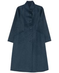 Emporio Armani - Wool Blend Coat - Lyst