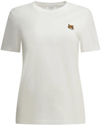 Maison Kitsuné - Fox Head Crew-Neck T-Shirt - Lyst