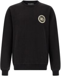 Dolce & Gabbana - Dolce & Gabbana 'Dg' Patch Sweatshirt - Lyst