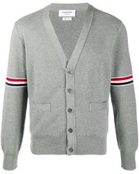 Thom Browne - Rwb Cotton Cardigan - Lyst