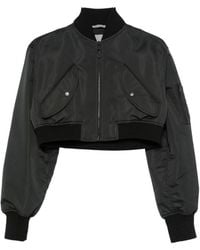 Balenciaga - Cropped Bomber Jacket - Lyst