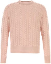 Prada - Pink Wool Blend Sweater - Lyst
