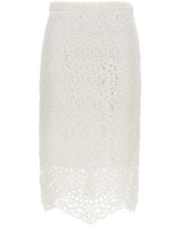 Burberry - Lace Skirt - Lyst