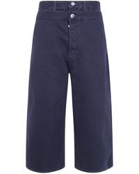 The Attico - Denim Cotton Bermuda Shorts - Lyst