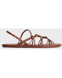 Celine - Triomphe Flat Sandal 05 - Lyst