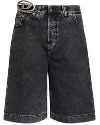 DIESEL - Logo Shorts - Lyst