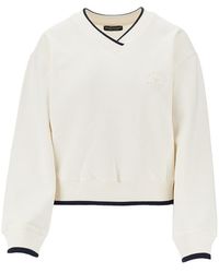 EA BODYWEAR - V-Neck Sweatshirt - Lyst