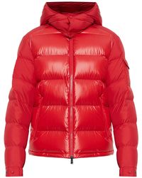 Moncler - Piumino Corto Maya Con Cappuccio - Lyst