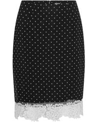 ROTATE BIRGER CHRISTENSEN - Floral Printed Pencil Skirt With Back Zip Closure - Lyst
