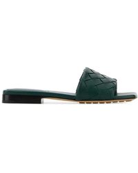 Bottega Veneta - Bottle Leather Parco Slippers - Lyst