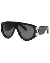 Philipp Plein - Acetate+Metal Sunglasses - Lyst