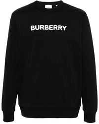 Burberry - Logo Crewneck Sweatshirt - Lyst