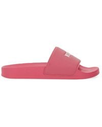 MSGM - Slide Sandal With Logo - Lyst