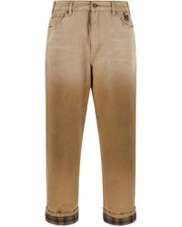 Golden Goose - Journey Russell Trousers With Check Lapels - Lyst
