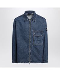 Stone Island - Light Bull Denim-Tc Overshirt - Lyst