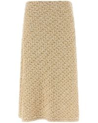 Fabiana Filippi - Denim-Effect Tweed Skirt - Lyst