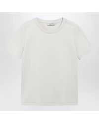 Max Mara - Max Mara S Cottonblend Tshirt With Embroidered Logo - Lyst