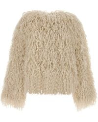 Fendi - Jacket Knitted Fur - Lyst