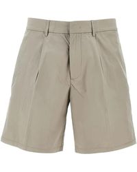 Emporio Armani - Cotton Bermuda Shorts - Lyst
