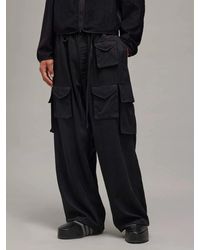 Y-3 - Wool Blend Cargo Pants - Lyst