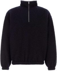 Jil Sander - Wool-Blend Crewneck Sweatshirt - Lyst