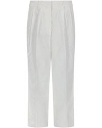 MICHAEL Michael Kors - Effortless Linen-Cotton Trousers - Lyst