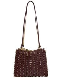 Rabanne - Bordeaux Calf Steel Bag - Lyst