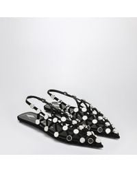 The Attico - Grid Slingback Sandals - Lyst